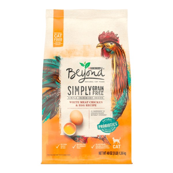 Purina Beyond Simply Dry Cat Food Chicken Egg, Grain-Free, 3 lb Bag