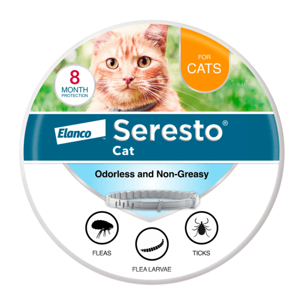 Seresto Cat Vet-Recommended Flea & Tick Prevention 8 Month Collar for Cats